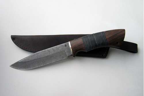 Нож из дамасской стали "Гепард" - работа мастерской кузнеца Марушина А.И.